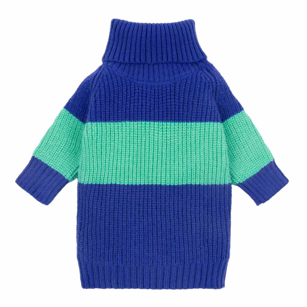 Color Block Dog Sweater | Cozy Turtleneck Knitwear – Fitwarm