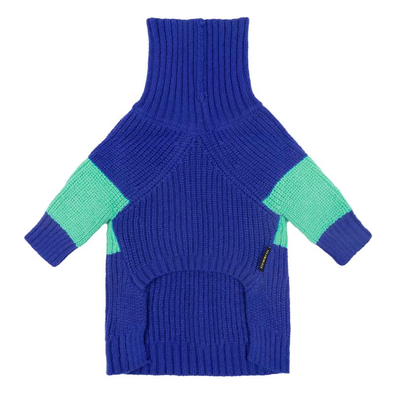 Color Block Dog Sweater | Cozy Turtleneck Knitwear – Fitwarm