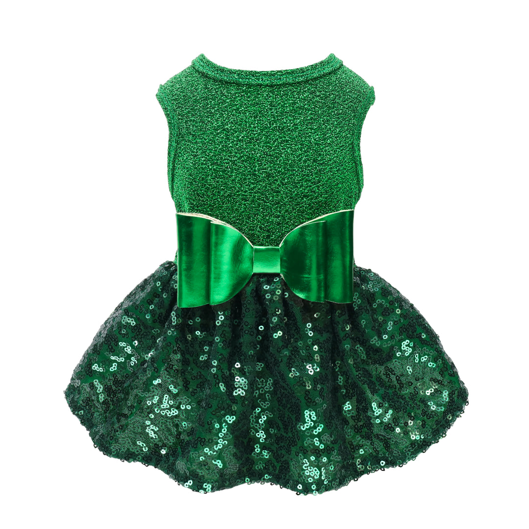 Sparkly Sequin Dog Dress | Princess Style - Fitwarm Green / XX-small Sparkly Sequin Dog Dress | Princess Style - Fitwarm Green / XX-small