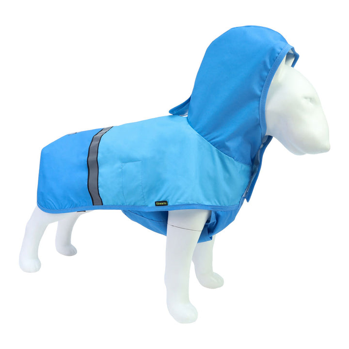 Steel Blue Waterproof Dog Raincoat - Fitwarm Dog Raincoat