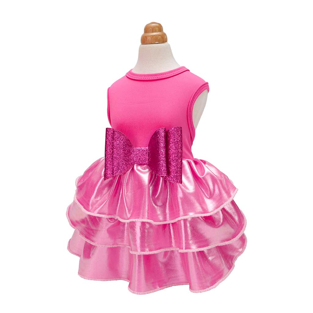 Glossy Bowknot Dog Dress - Fitwarm Dog Clothes