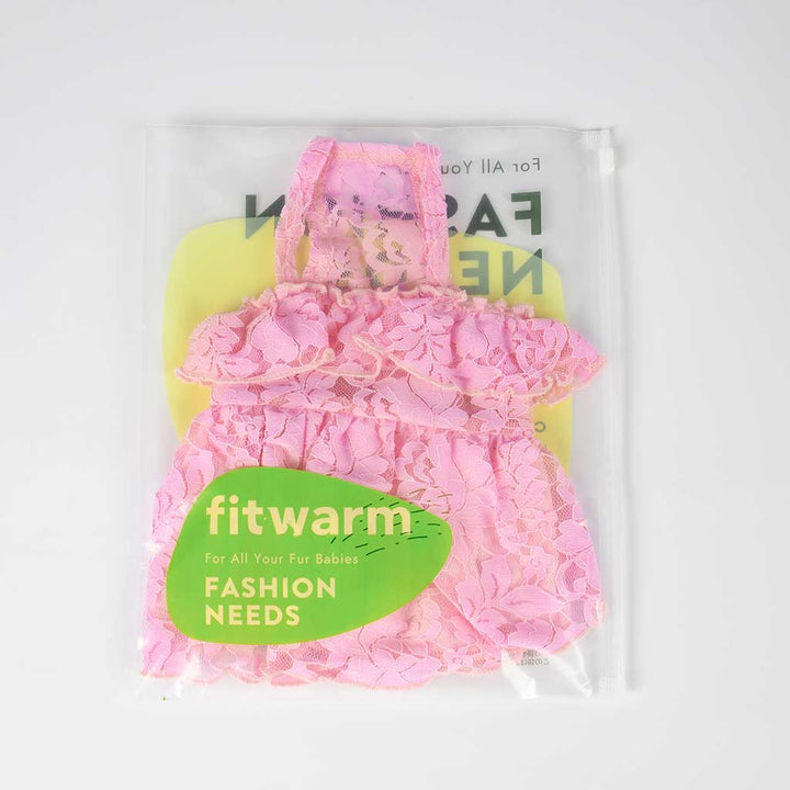 Pink Hawaiian Style Dog Dress - Fitwarm Dog Clothes