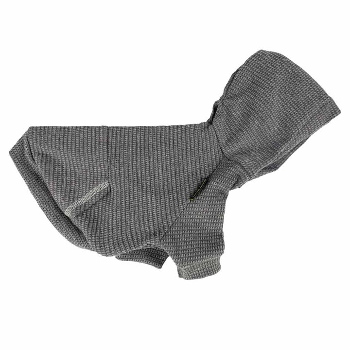 Gray Waffle Dog Hoodie - Fitwarm Dog Clothes