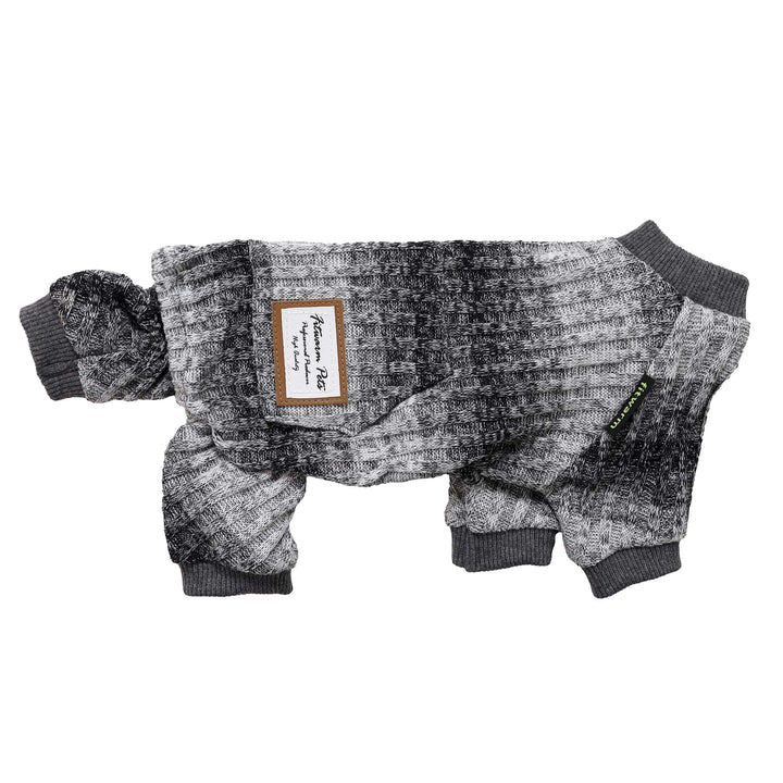 Uneven color Knitted dog clothing