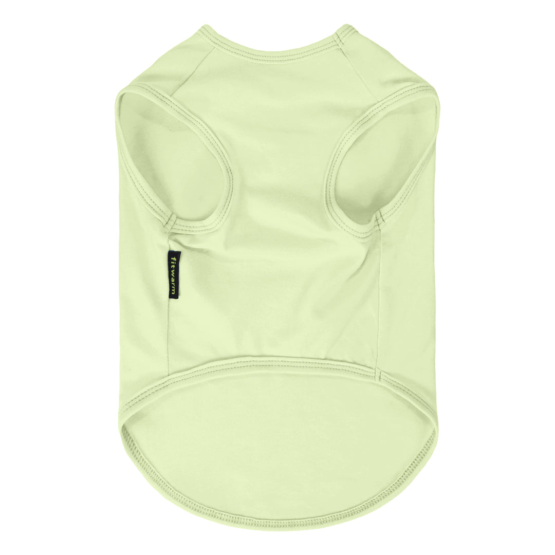 Light green shirt for dogs on a white background