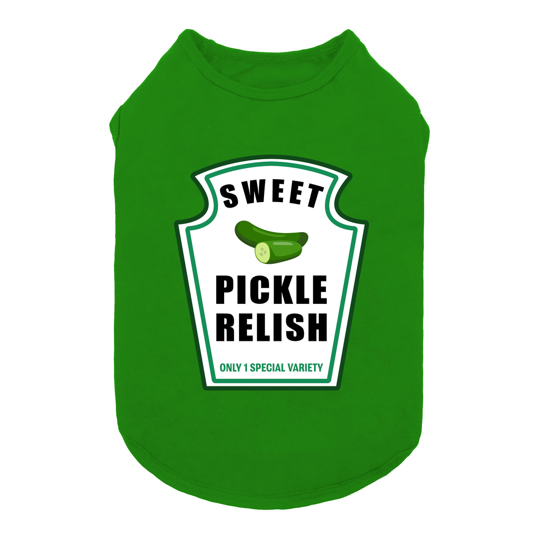 Funny Pickle Relish Dog Tank Top Green Pet Apparel – Fitwarm