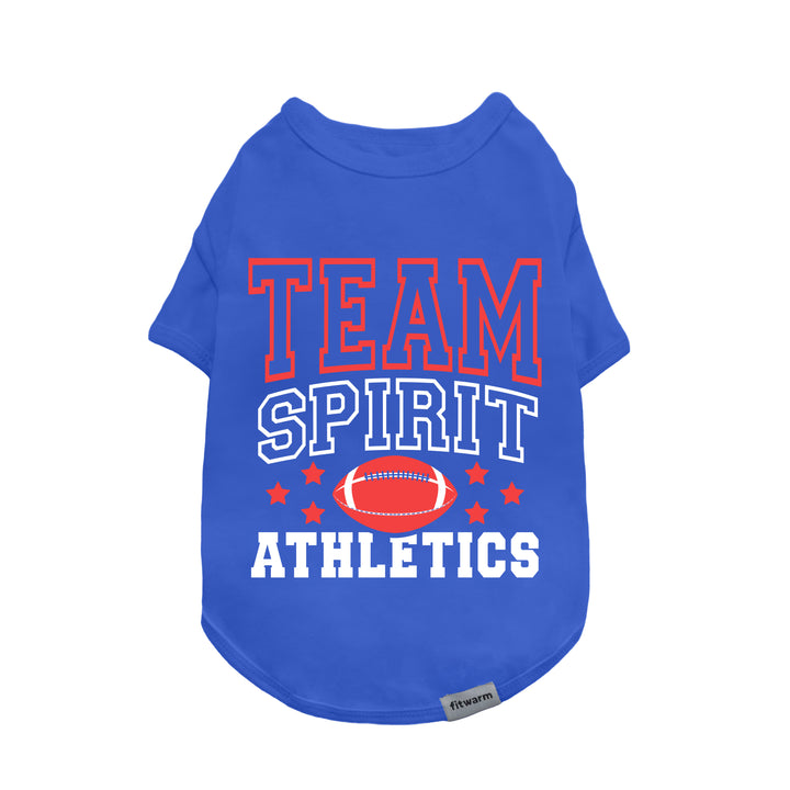 Encouraging Team Spirit Athletics Dog Shirt - Fitwarm Dog Clothes