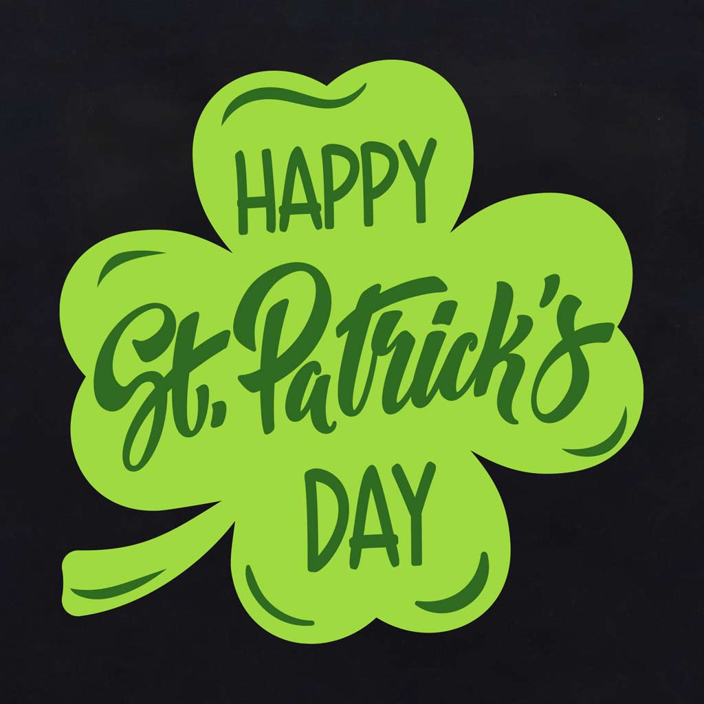 Black Dog Shirt with Happy St. Patrick's Day Lettering - Fitwarm Dog Clothes