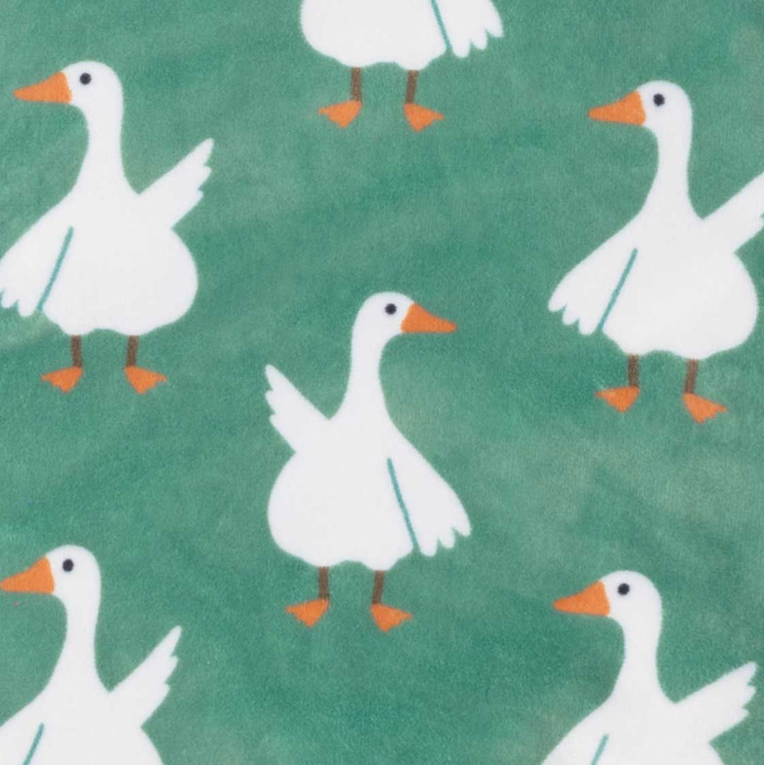 Funny duck prints on dog fleece pajamas