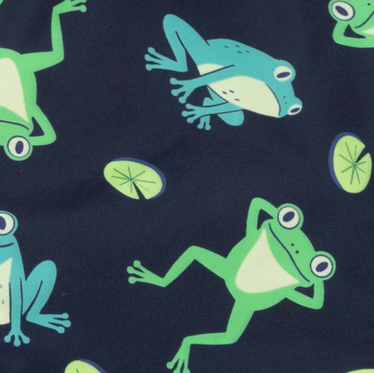 Funny frog prints of dog raincoat