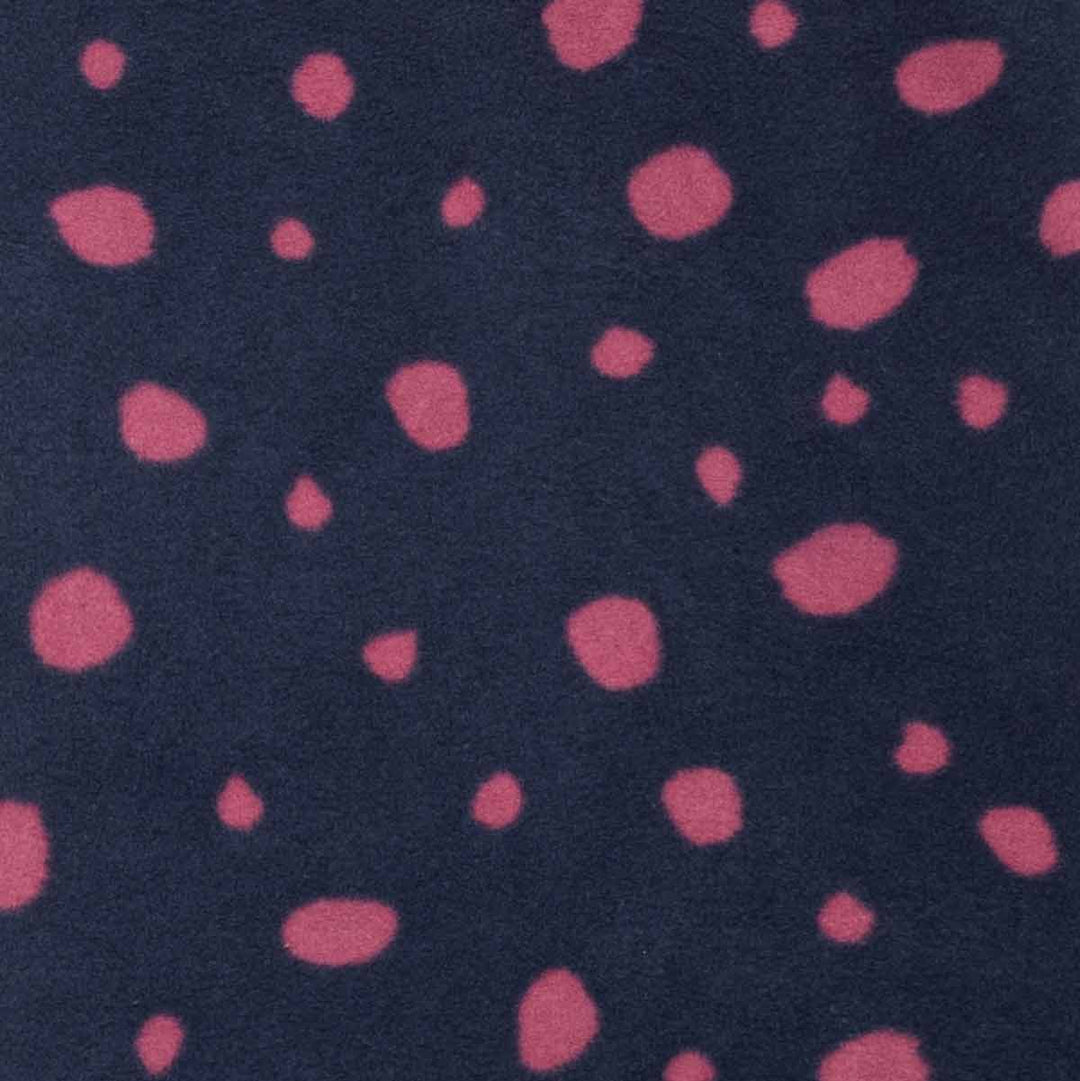 Pink spot prints on dog winter sweater