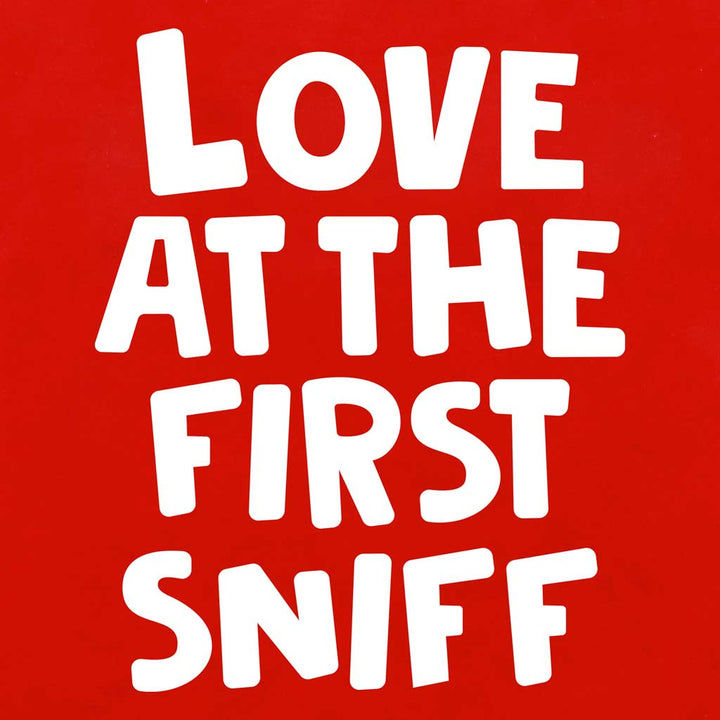 Dog Shirt with Funny Love at the First Sniff Lettering - Fitwarm Dog Clothes
