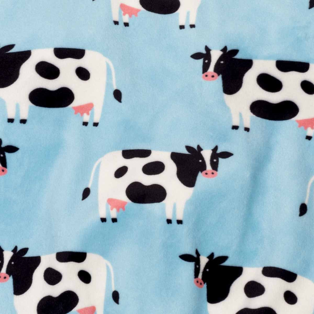 Milk cow prints on the soft dog onesie