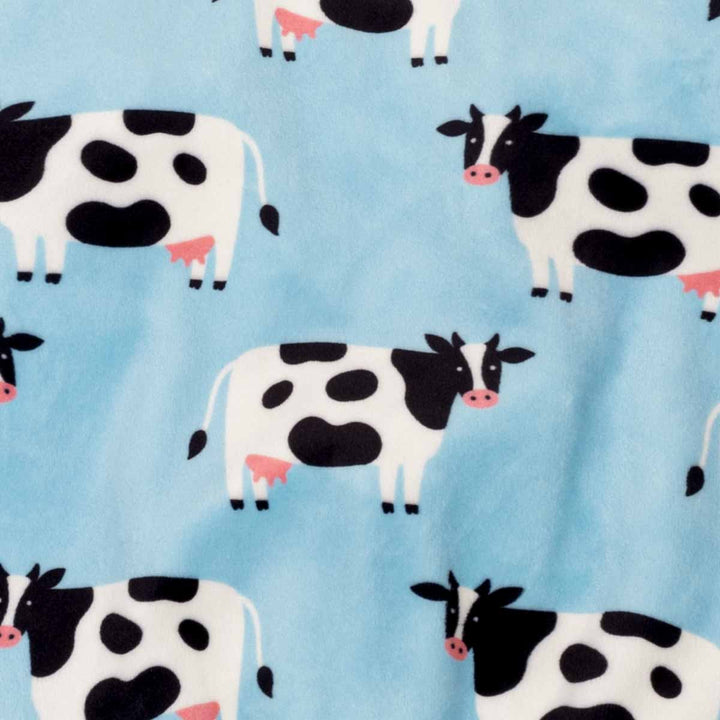 Milk cow prints on the soft dog onesie