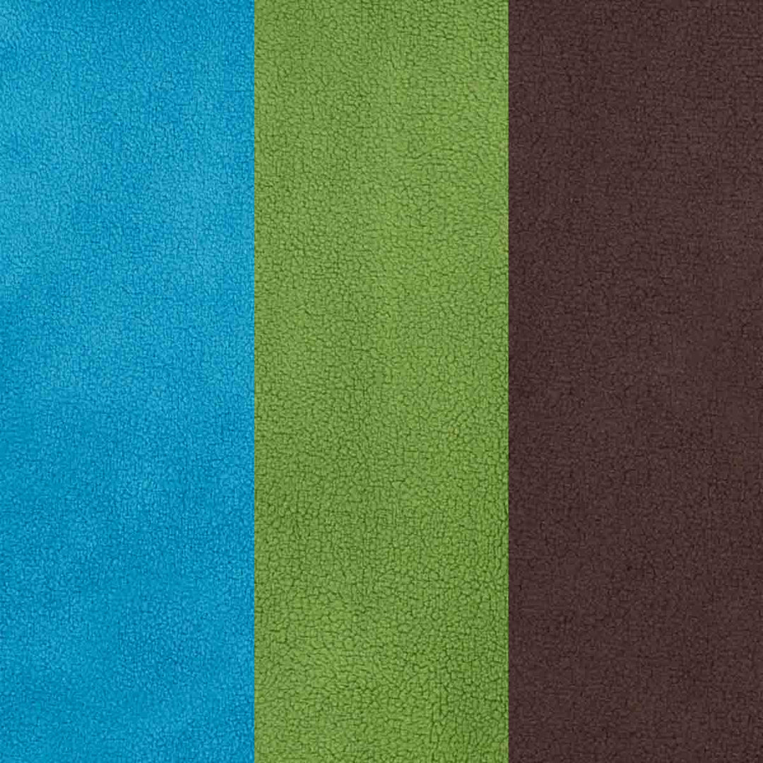 Three color swatches arranged in a square grid