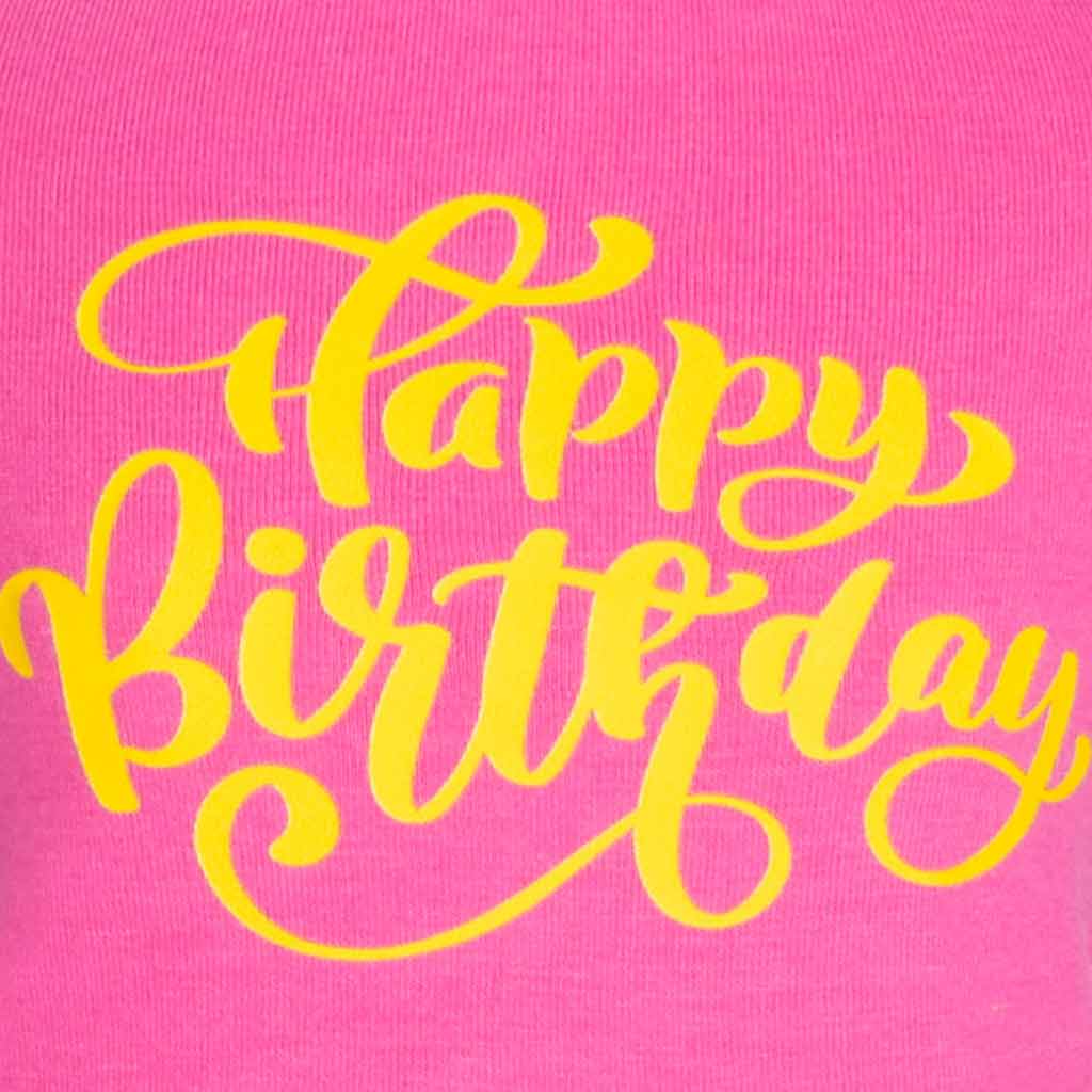 Cute Tiered Dog Dress with Happy Birthday Lettering - Fitwarm Dog Clothes