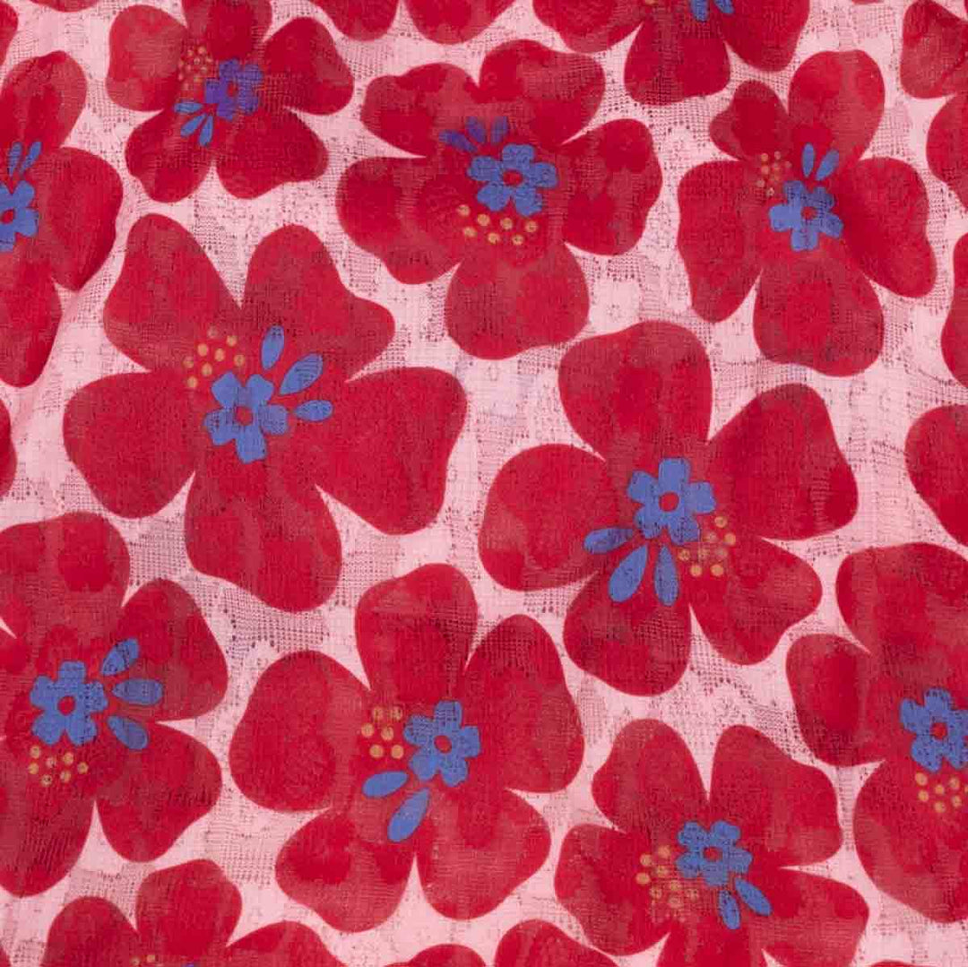 Charming floral prints on lightweight dog tank top