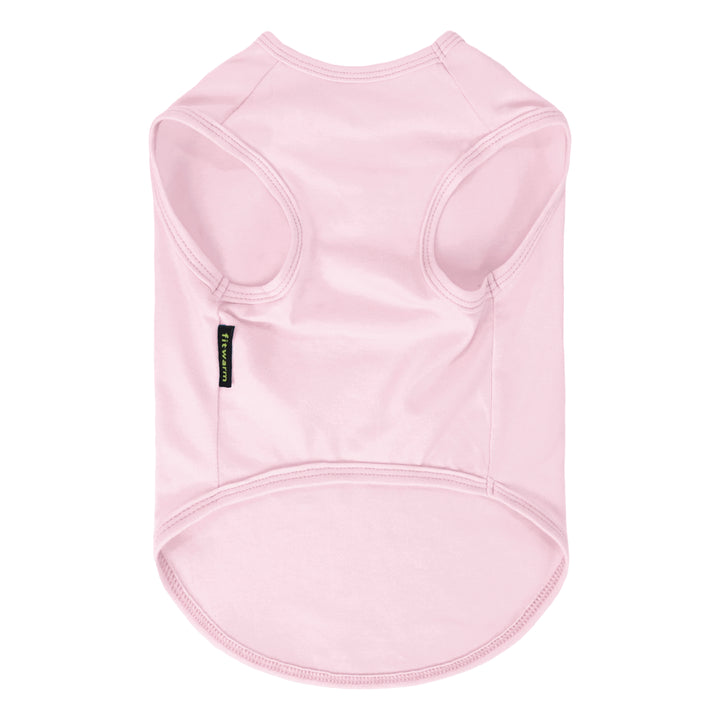 Pink shirt for dogs show on the white background