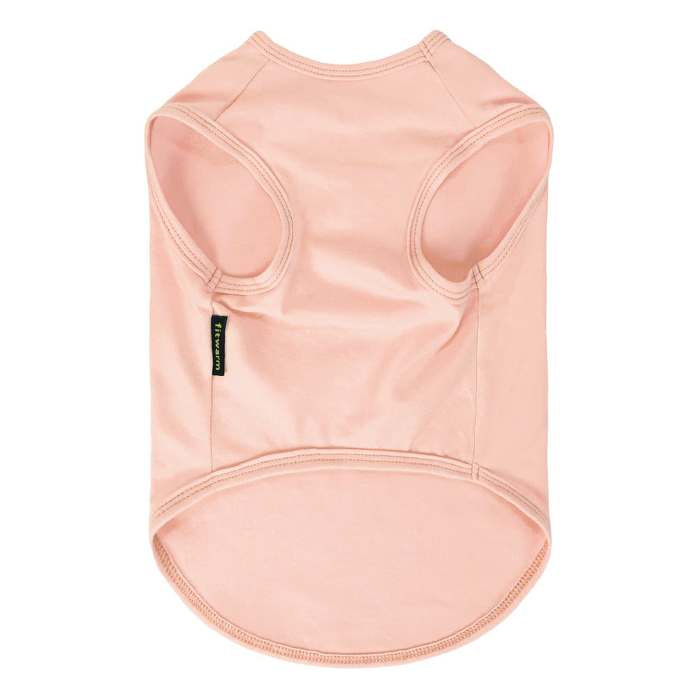 Pink dog tank top on a white background