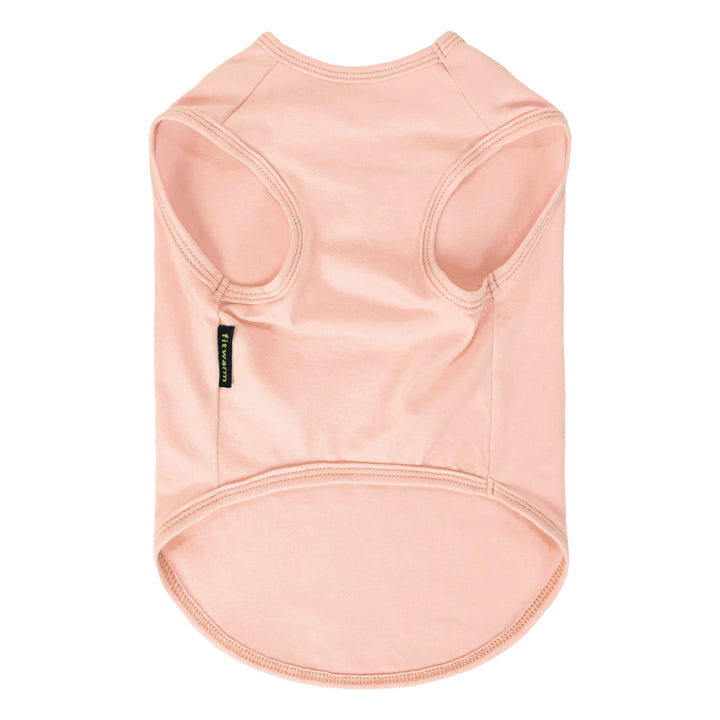 Pink dog tank top on a white background