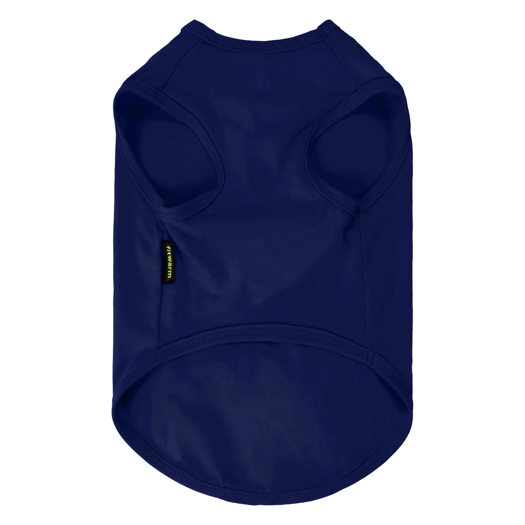 Navy shirt for dogs on a white background