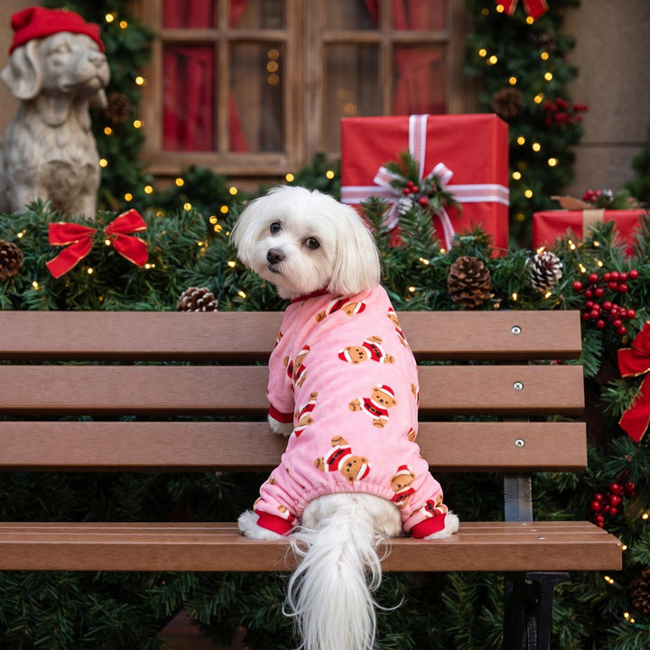 Santa Bear Dog Christmas Pajamas
