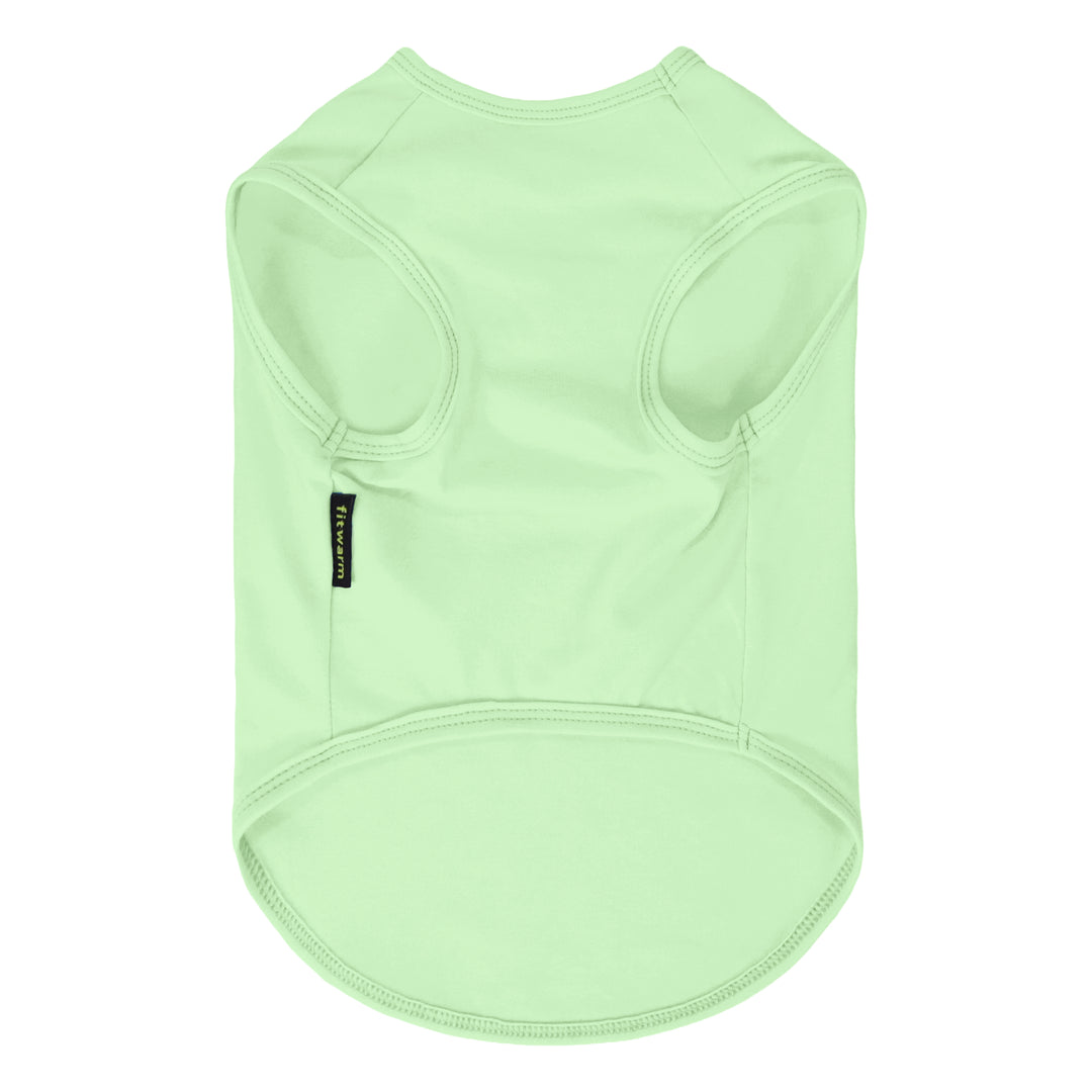 Light green shirt for dogs on a white background