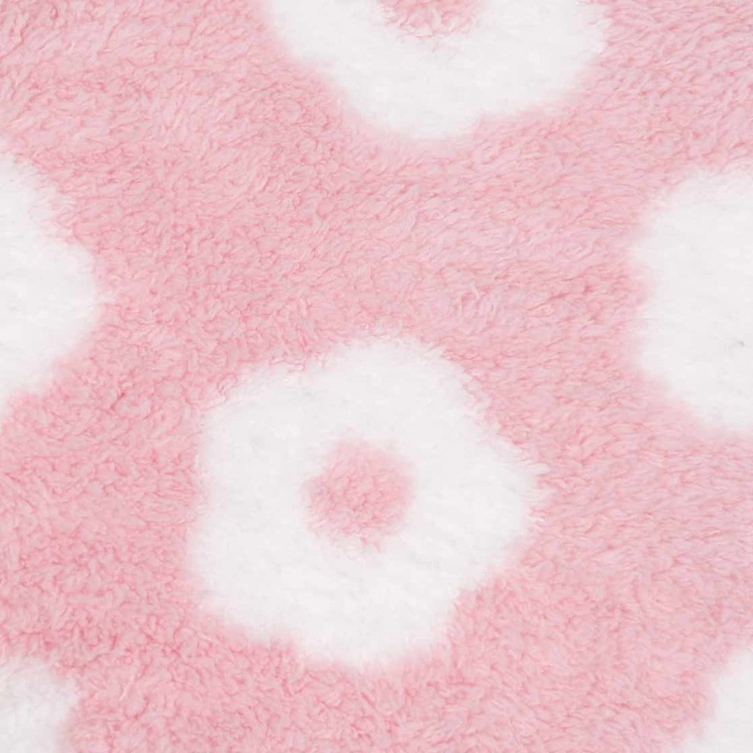 Sweet flower prints on cozy fuzzy fabric