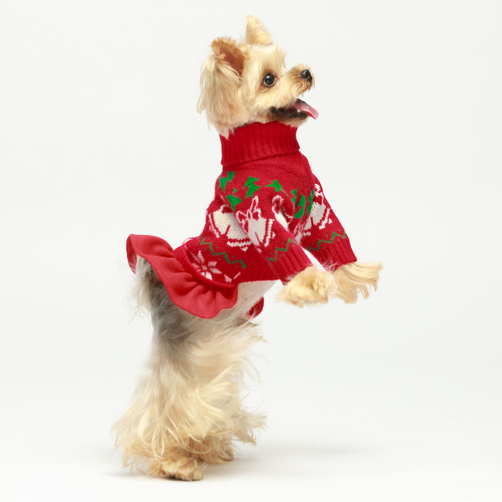 Christmas Turtleneck dog apparel