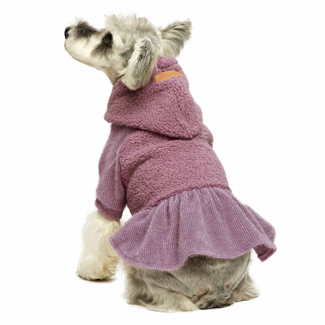 Fuzzy DogHoodie Dress