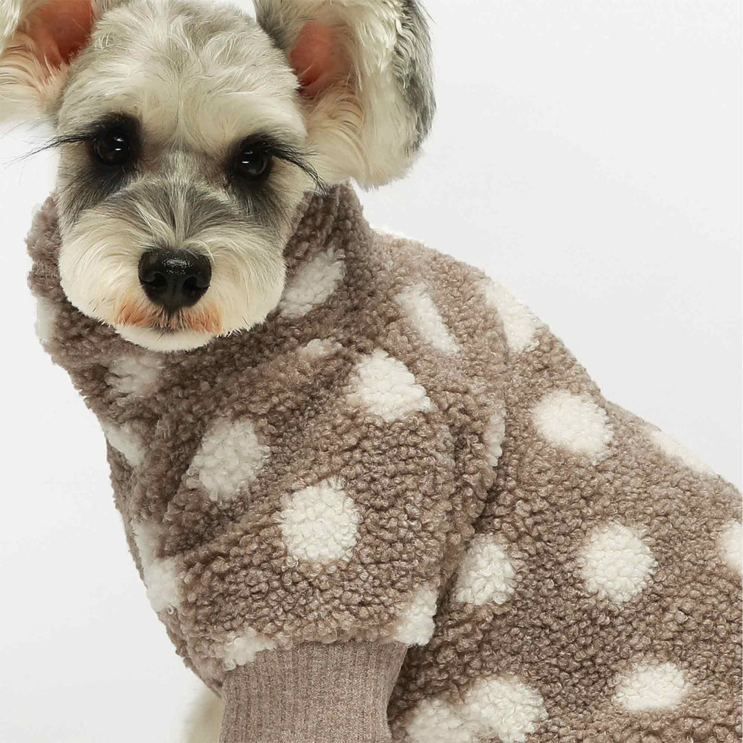 Sherpa Polka Dot dog clothing
