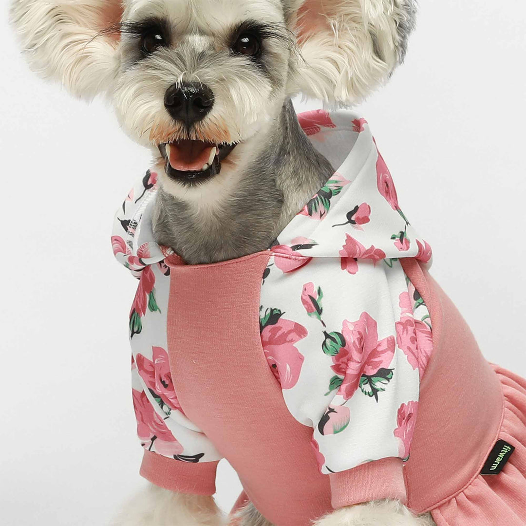 Floral dog clothing