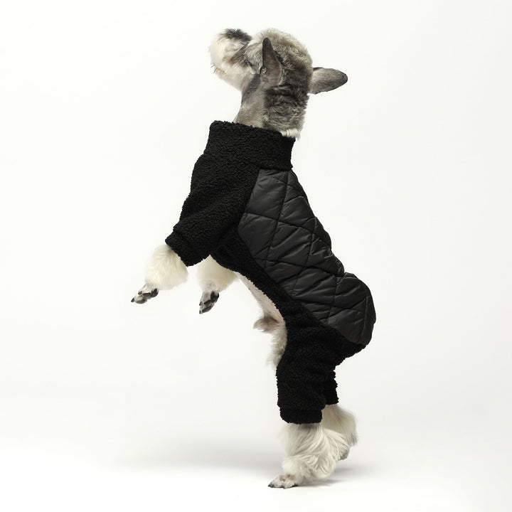 Argyle Turtleneck Puffer dog onesie