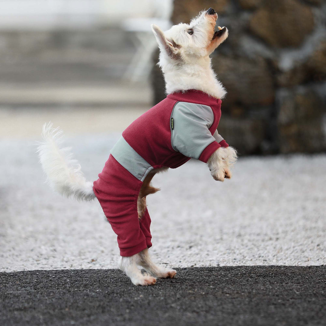 Reflective Stripe Fleece dog jacket