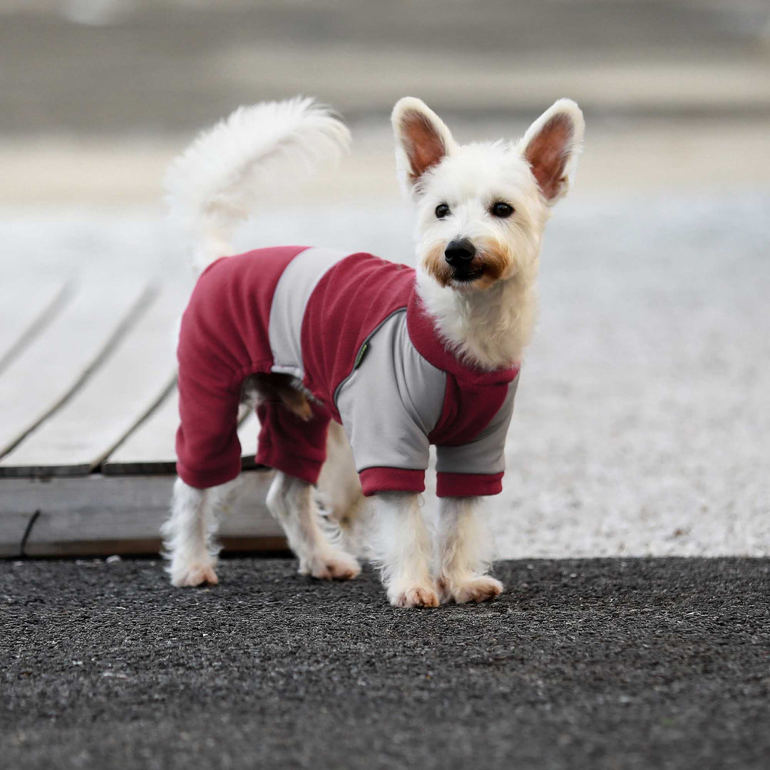 Reflective Stripe Fleece dog coat
