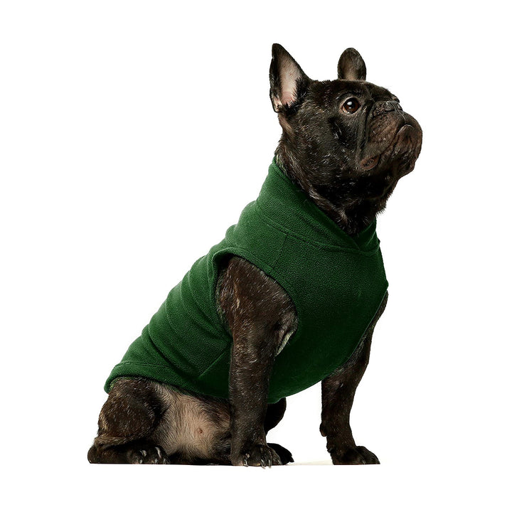 2-Pack Fleece Vest Red-Green frenchie clothing