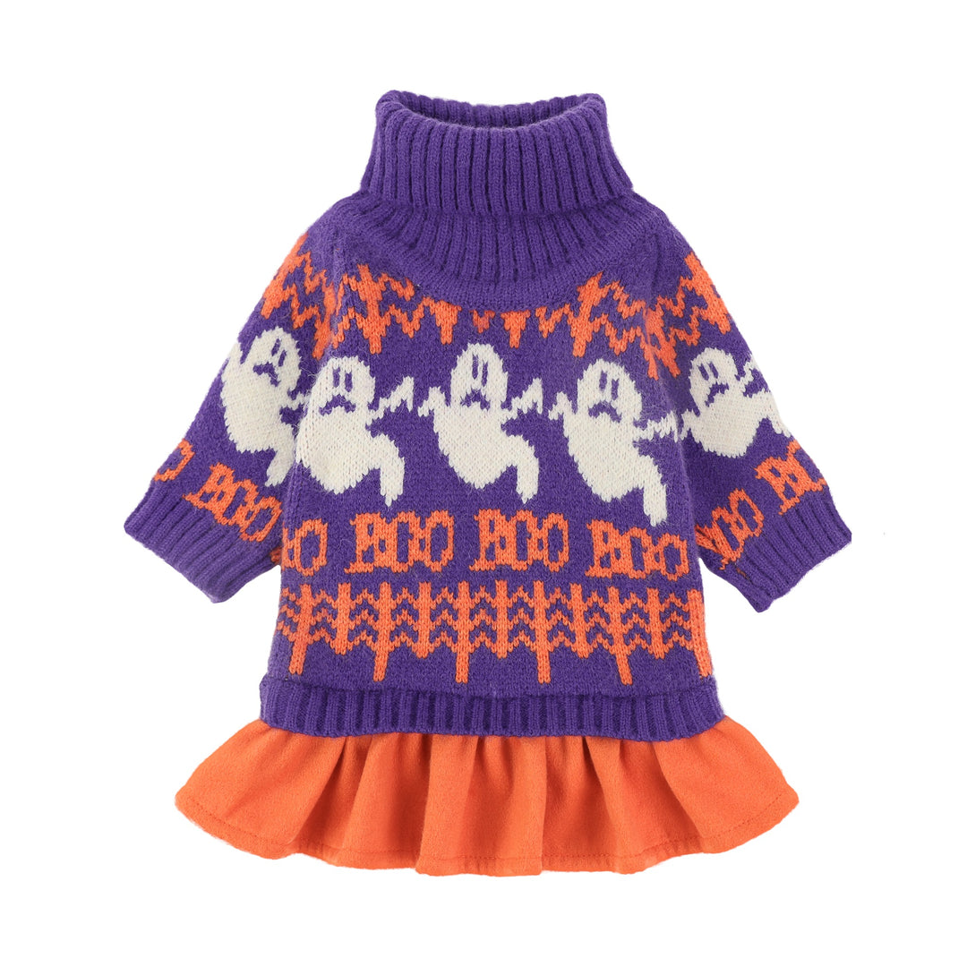 Halloween Dog Sweater Dress
