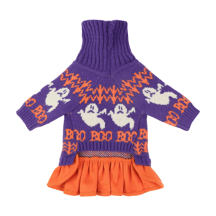 Spooky Halloween Dog Sweater Dress