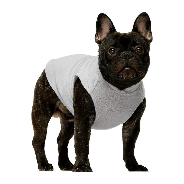 2-Pack Fleece Vest Red-White frenchie clothing