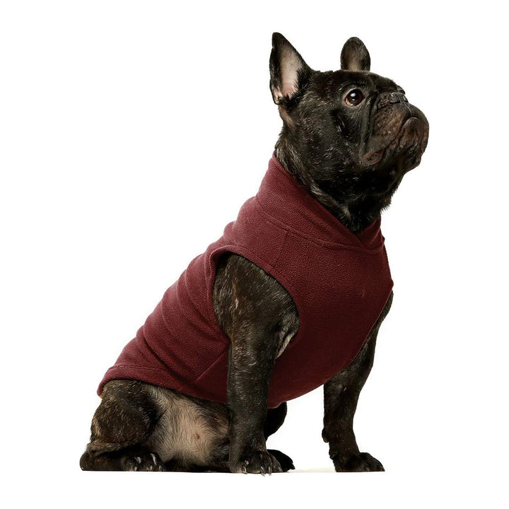 2-Pack Fleece Vest Red-White french bulldog clothes