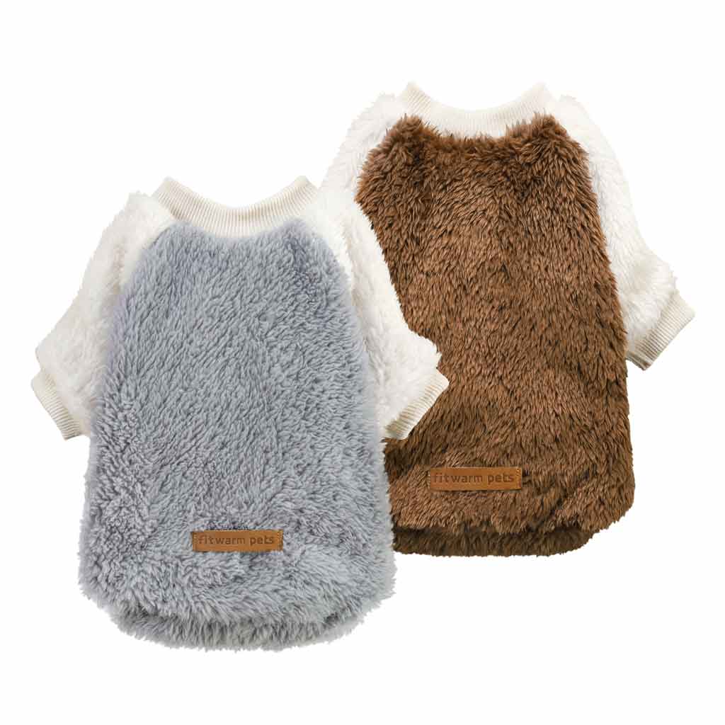 2 Pack Dog Fleece Sweater