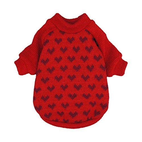 Red Heart Love Dog Clothes - Fitwarm
