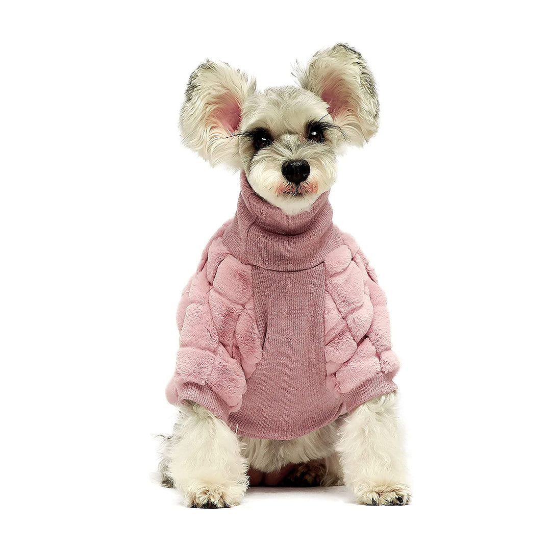 Luxury Faux Furred dog coat