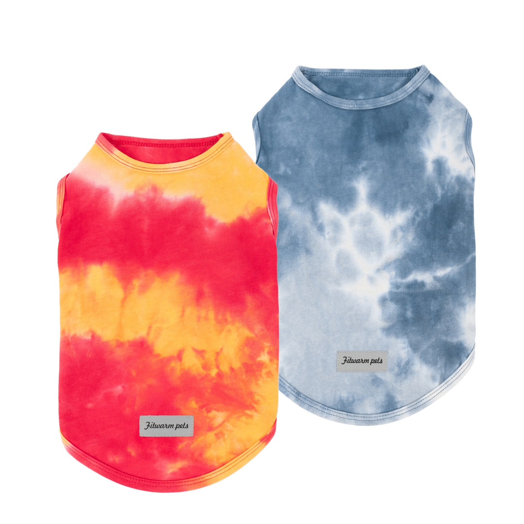 2-Pack Tie Dye Dog Clothes - Fitwarm