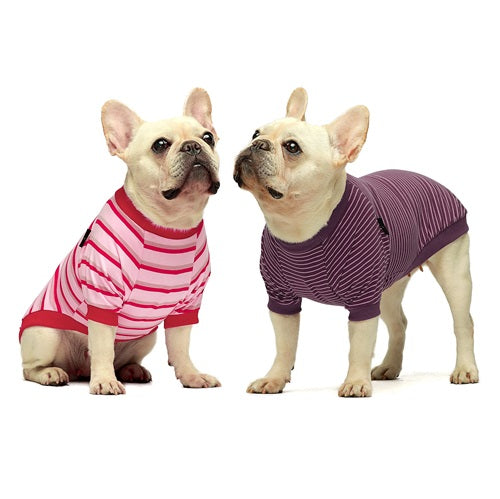 2-Pack Cotton Stripe Dog Shirts