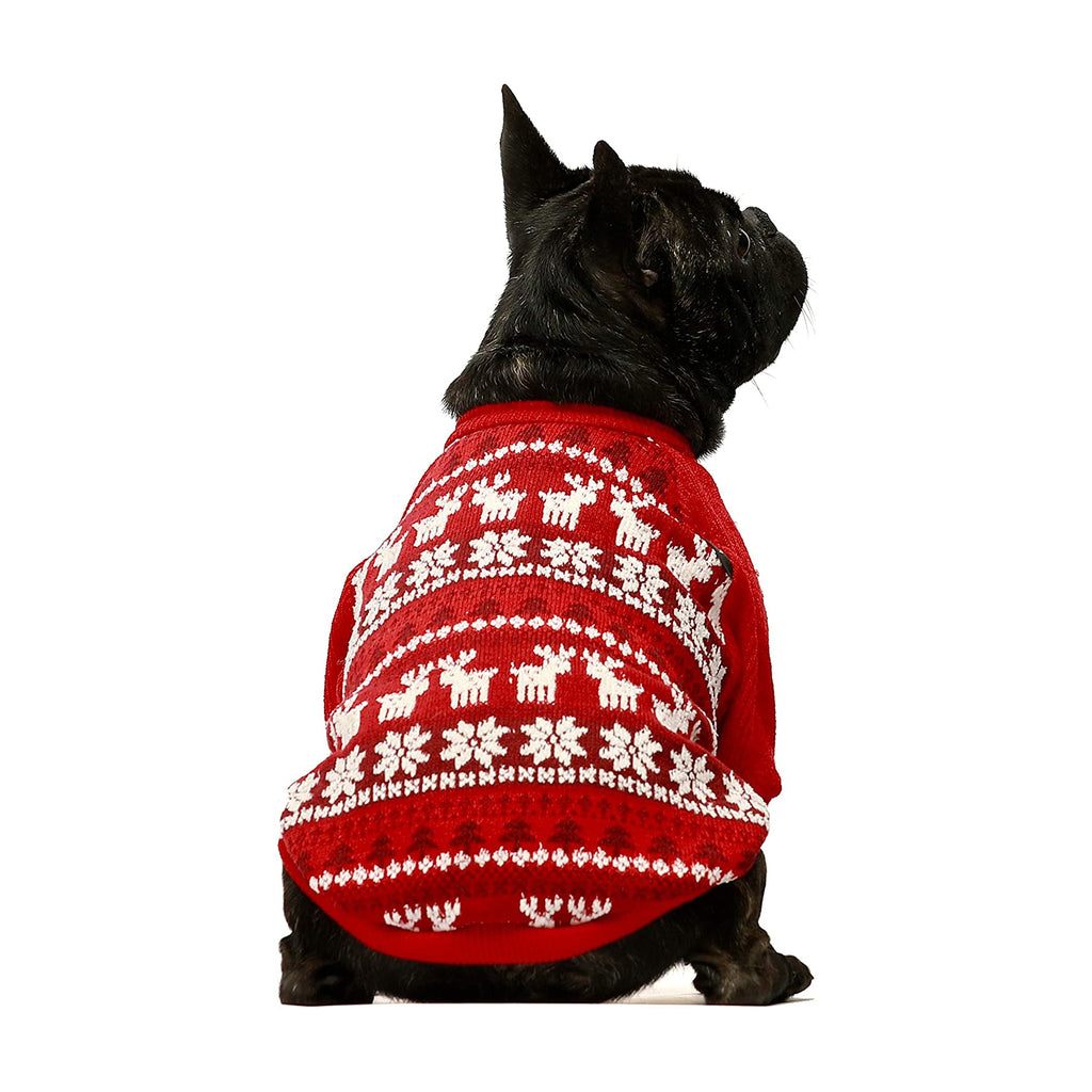 Snowflake Dog Christmas Sweater