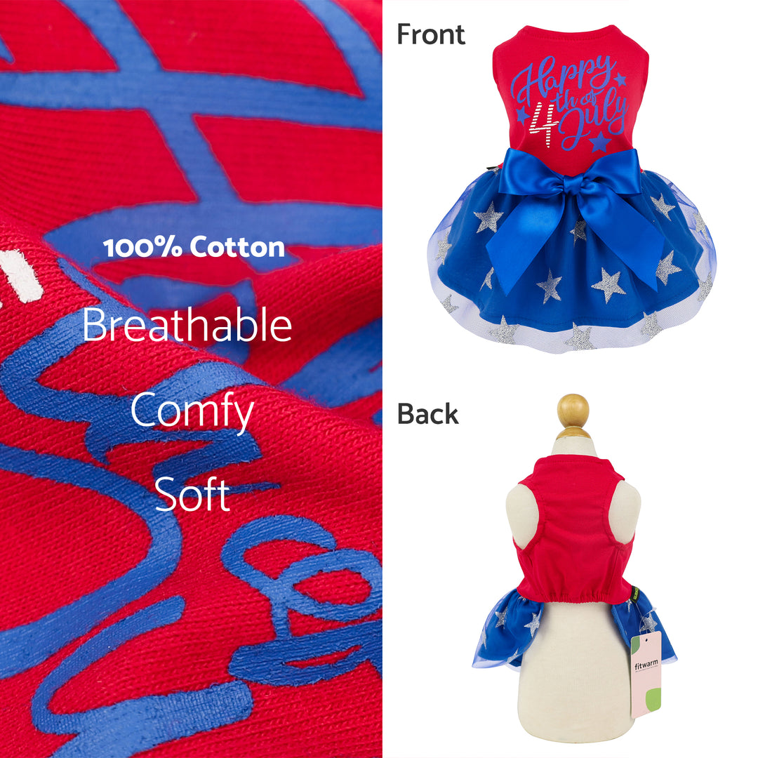 Happy 4th of July Tulle Dog Dress