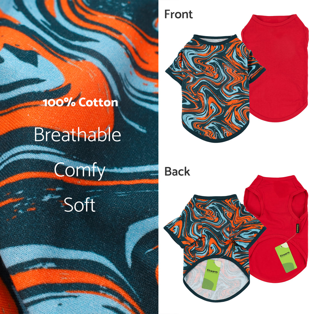 2-Pack Abstract Pigment dog shirt