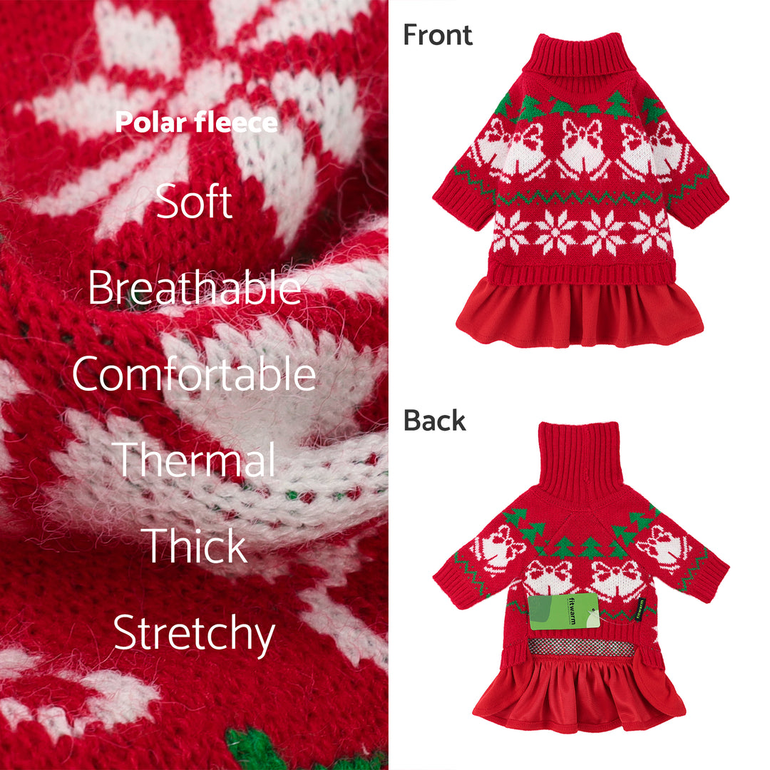 Christmas Turtleneck clothes for dogs