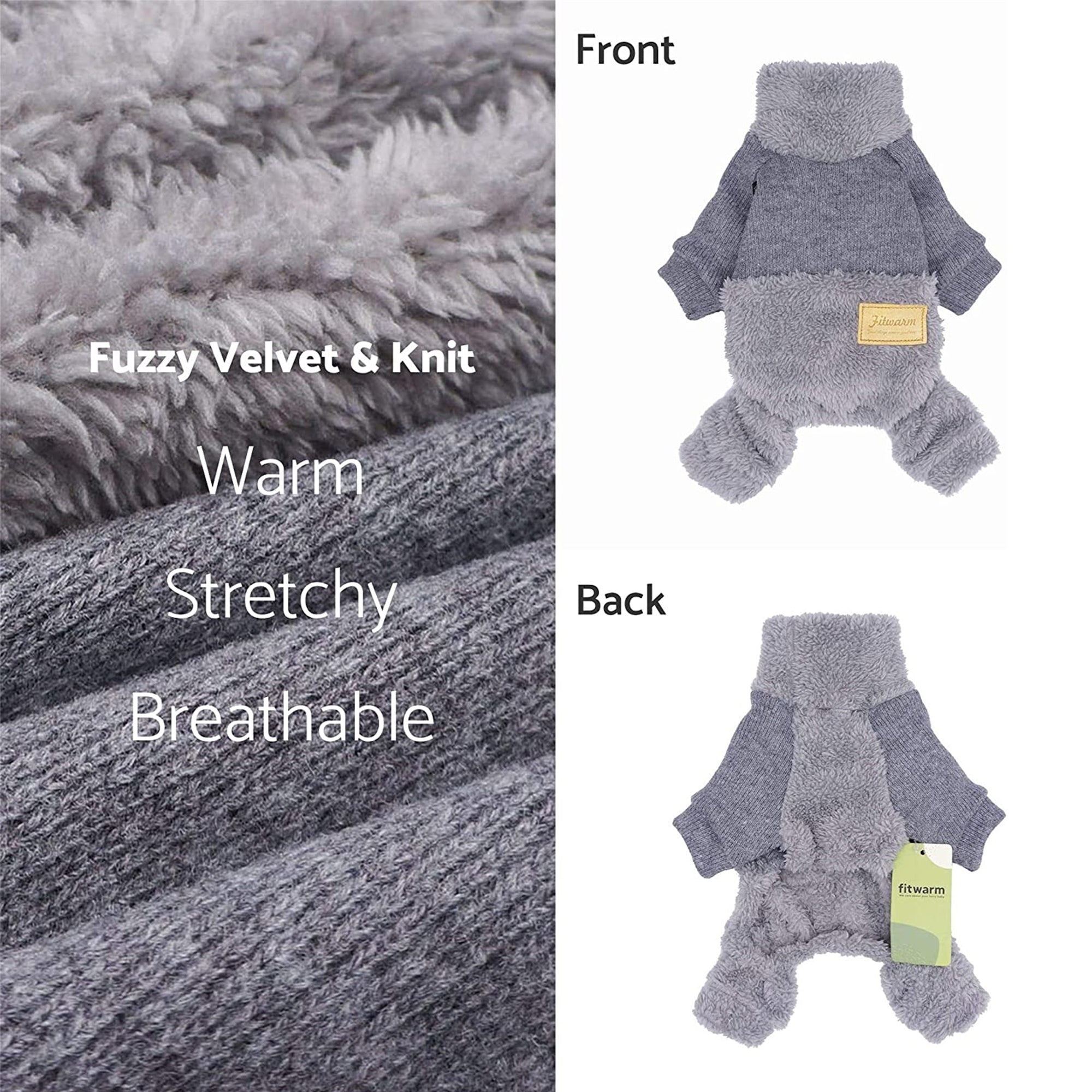 Fuzzy Turtleneck Dog Sweater | Warm Winter Pet Apparel – Fitwarm